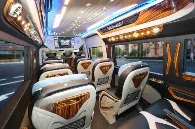 Xe 36 Limousine Tiện ích Nội thất Ghế ngồi Limousine 11 chỗ