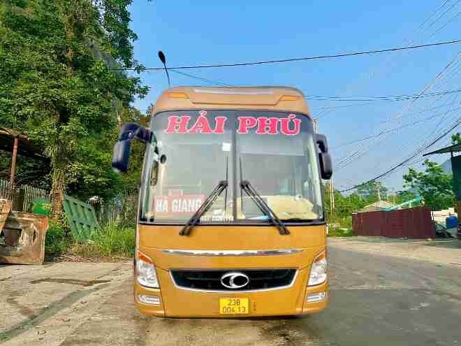 Xe Hải Phú Mặt trước xe Xe giường nằm 40 chỗ			