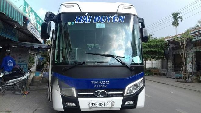 Xe Hải Duyên Mặt trước xe Ghế ngồi 28 chỗ 