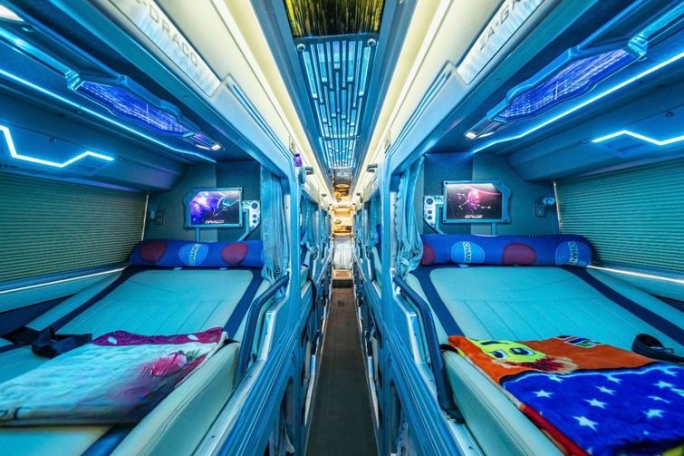 Xe Hạnh Cafe Giường nằm Nội thất Limousine 24 Phòng 