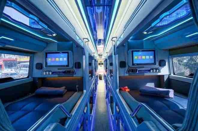 Xe Dũng Thuỷ Express Giường nằm Tiện ích Nội thất Limousine 24 Phòng Đơn