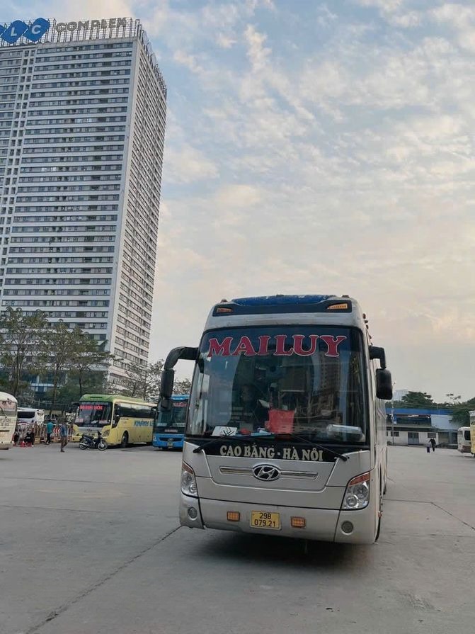 Xe Mai Luy (Cao Bằng) Mặt trước xe Giường nằm 42 chỗ