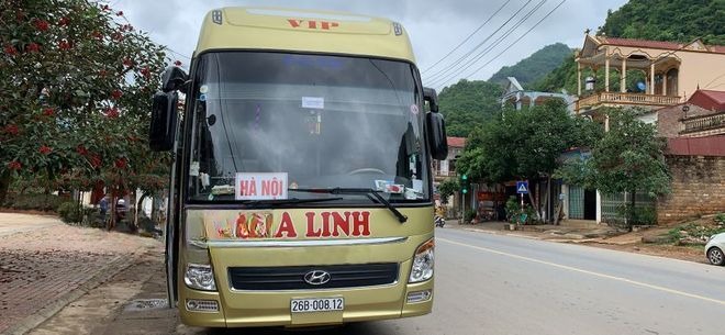 Xe Ka Linh Mặt trước xe Giường nằm 40 chỗ