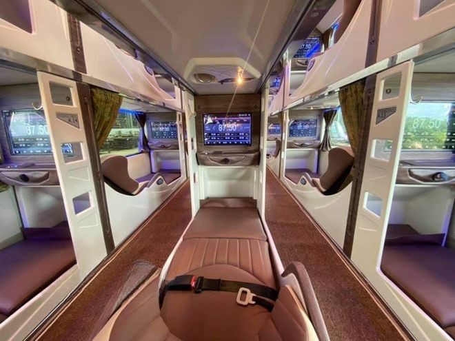 Xe Phú Quý Buslines Giường nằm Tiện ích Nội thất Limousine 34 phòng