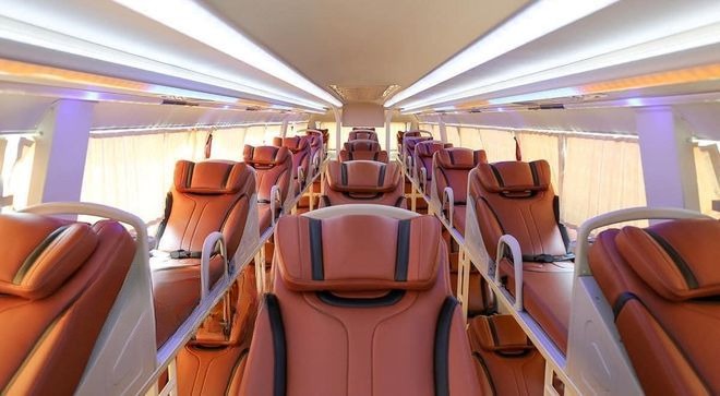 Xe Phước Hàn Ghế ngồi Tiện ích Nội thất Limousine giường phòng 34 chỗ