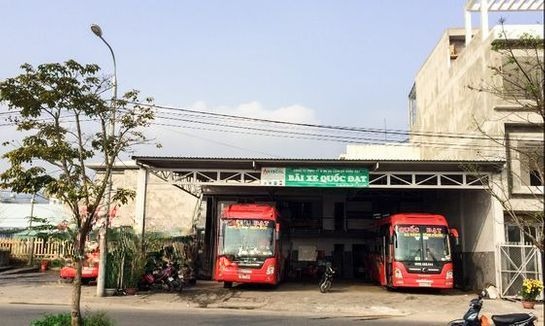 Xe Quốc Đạt Mặt trước xe Giường nằm 44 chỗ