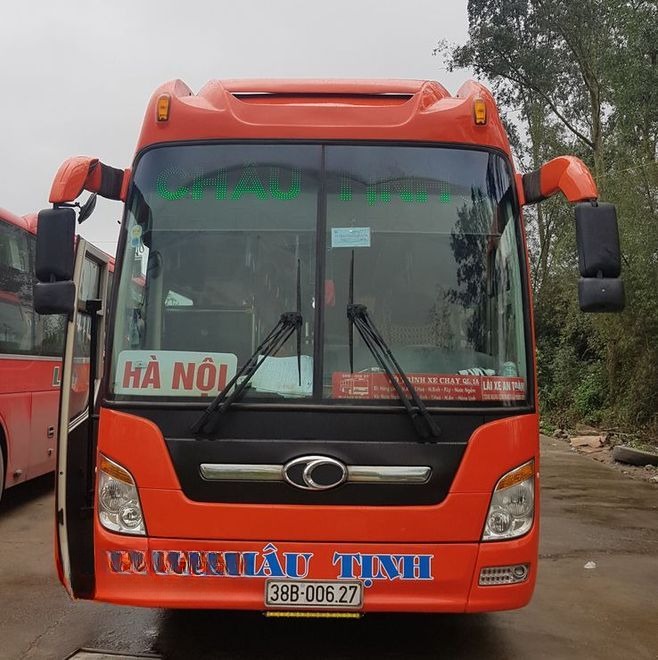 Xe Châu Tịnh Mặt trước xe 