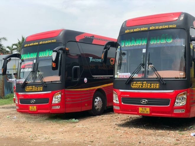 Xe Thành Hiếu Mặt trước xe Giường nằm 40 chỗ