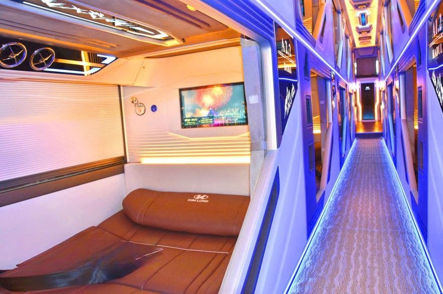 Xe Green Bus (Quảng Ninh) Tiện ích Nội thất Cabin 22 phòng đôi