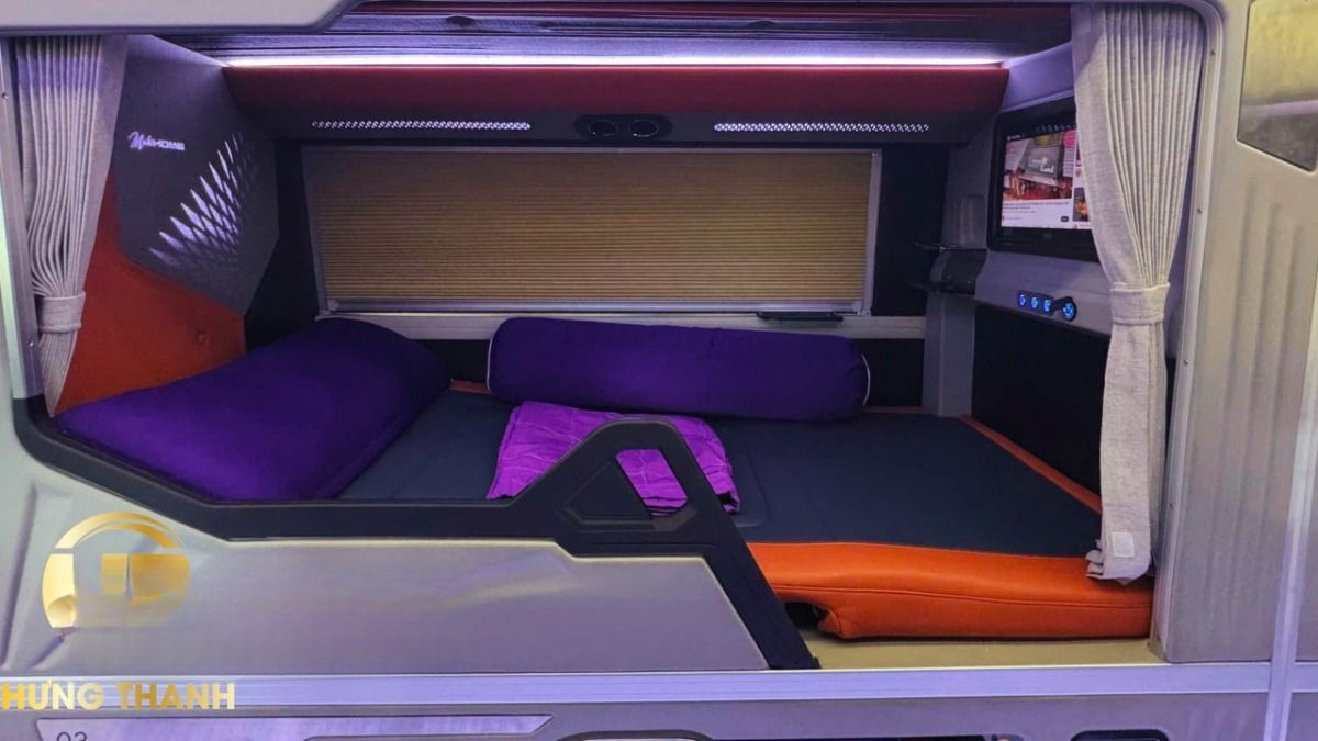 Xe Thành Hưng (Bình Định) Giường nằm Nội thất Tiện ích Limousine 24 Phòng
