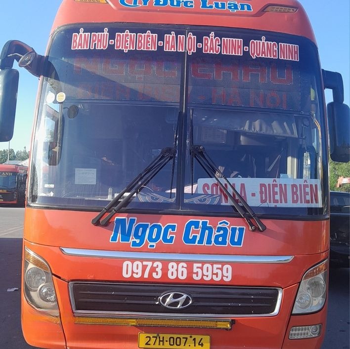 Xe Ngọc Châu (Điện Biên) Mặt trước xe Giường nằm 42 chỗ