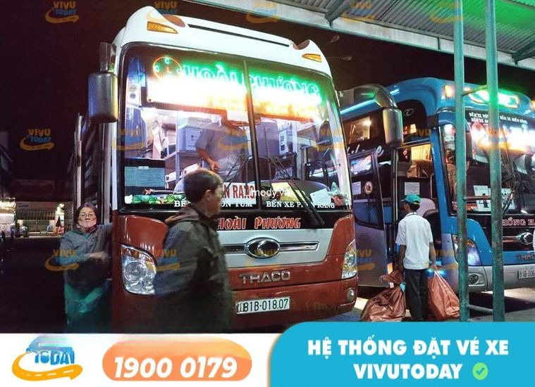 Xe Hoài Phương Mặt trước xe Giường nằm 40 chỗ