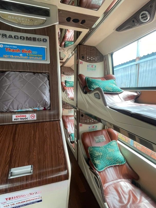 Xe Thanh Bình ĐP Giường nằm Tiện ích Nội thất Limousine 34 phòng