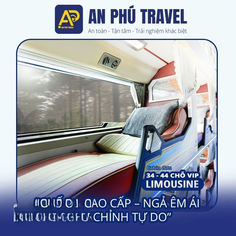 Xe An Phú Travel (Đà Lạt) Giường nằm Limousine 34 Phòng VIP