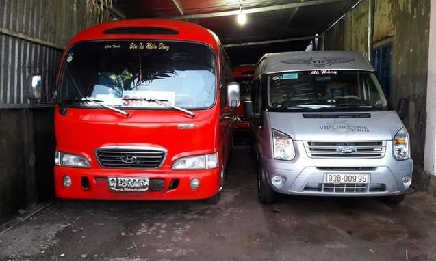 Xe Mỹ Hằng - Bình Phước Mặt trước xe Ghế ngồi 16 chỗ