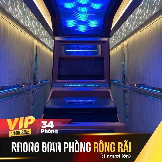 Xe Rạng Đông Buslines Nội thất Limousine giường nằm 34 chỗ