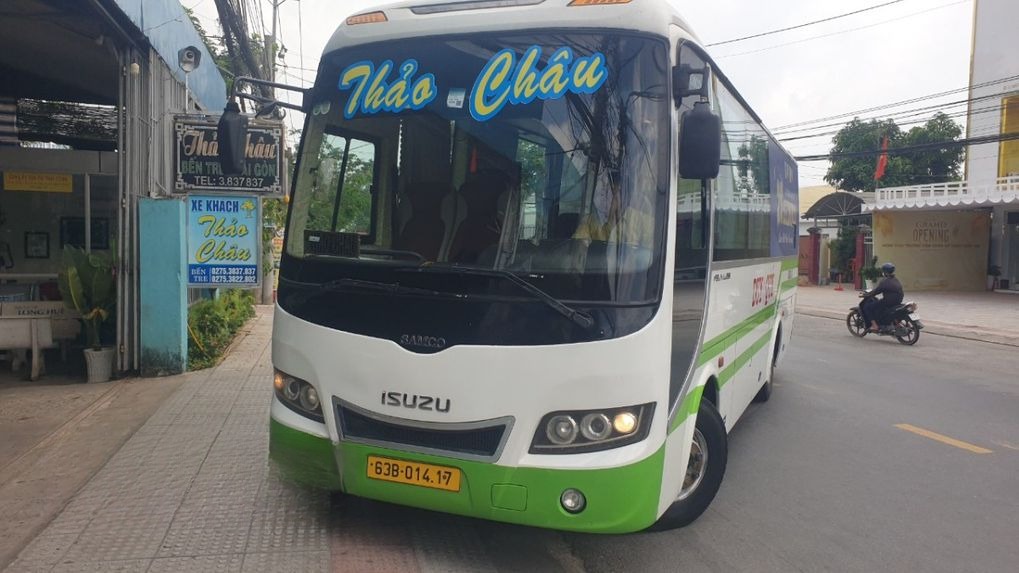 Xe Thảo Châu Mặt trước xe Bên hông xe Ghế ngồi 28 chỗ (Mới)