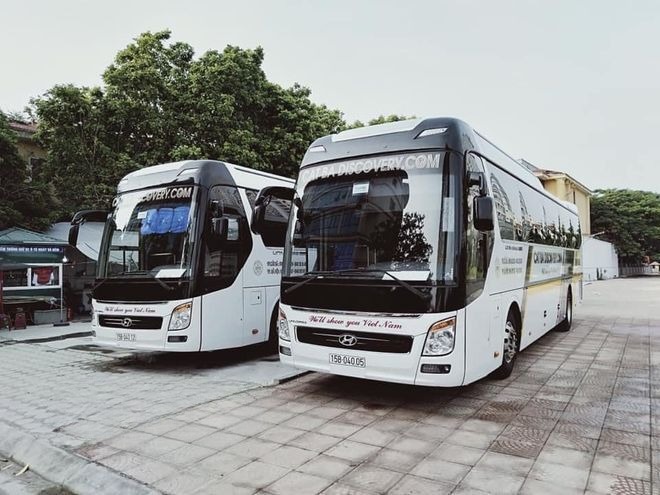 Xe Cat Ba Discovery Mặt trước xe Ghế ngồi 29 chỗ