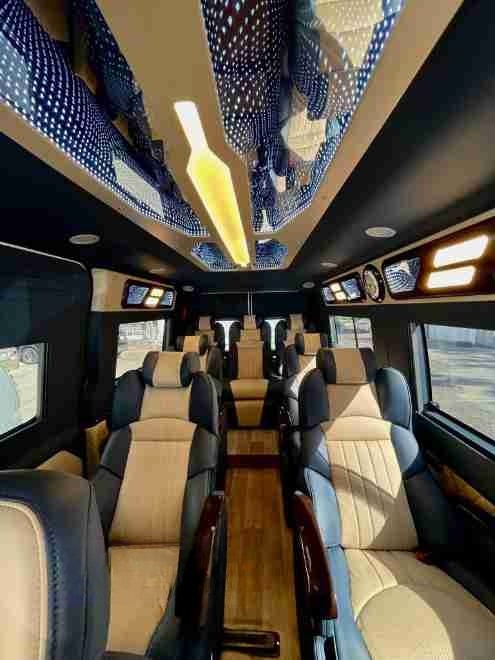 Xe Quỳnh Như (Phan Rang) Ghế ngồi Nội thất Limousine 9 chỗ