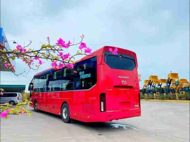 Xe Mạnh Hà (Thái Nguyên) Bên hông xe Sơ đồ 32 phòng