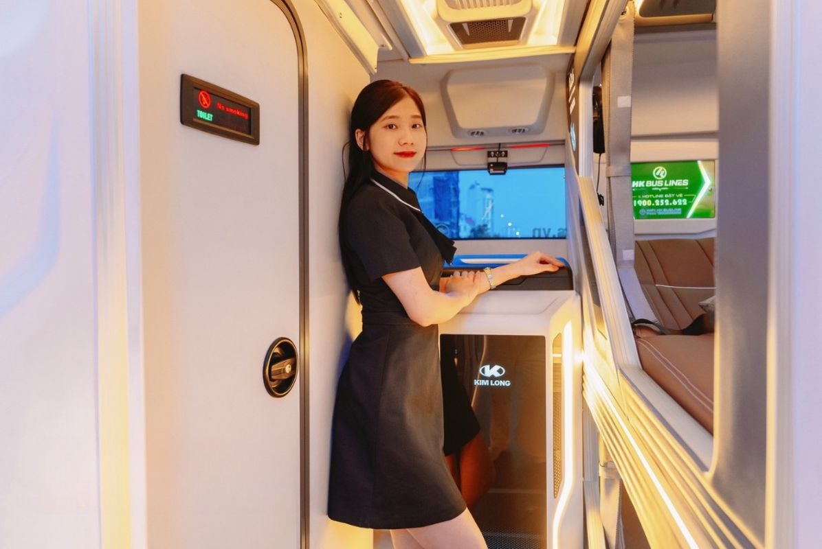 Xe HK BUSLINES Giường nằm Nội thất 