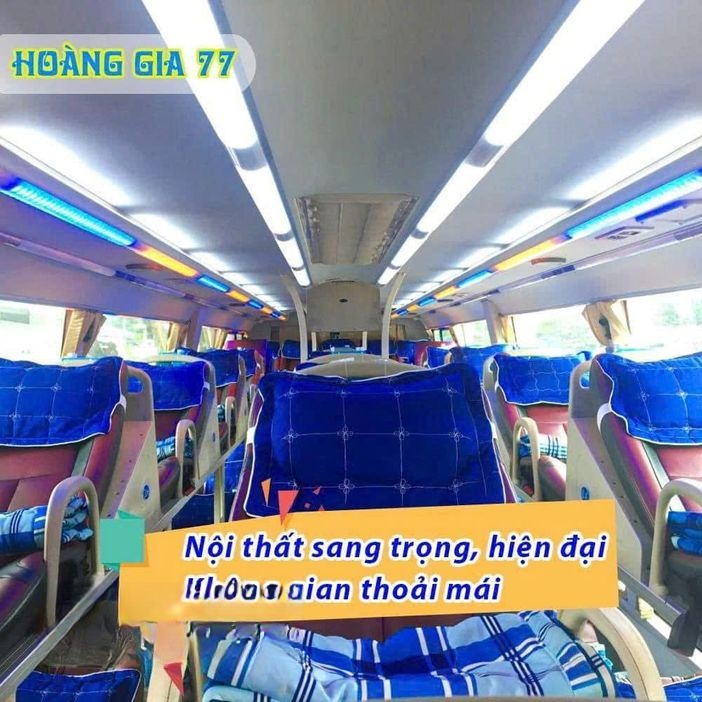 Xe Hoàng Gia 77 Giường nằm Tiện ích Nội thất 