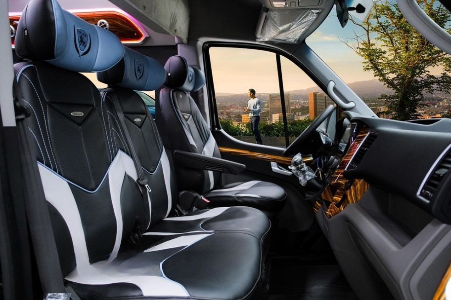 Xe Hương Khuê Nội thất Ghế ngồi Limousine 12 chỗ