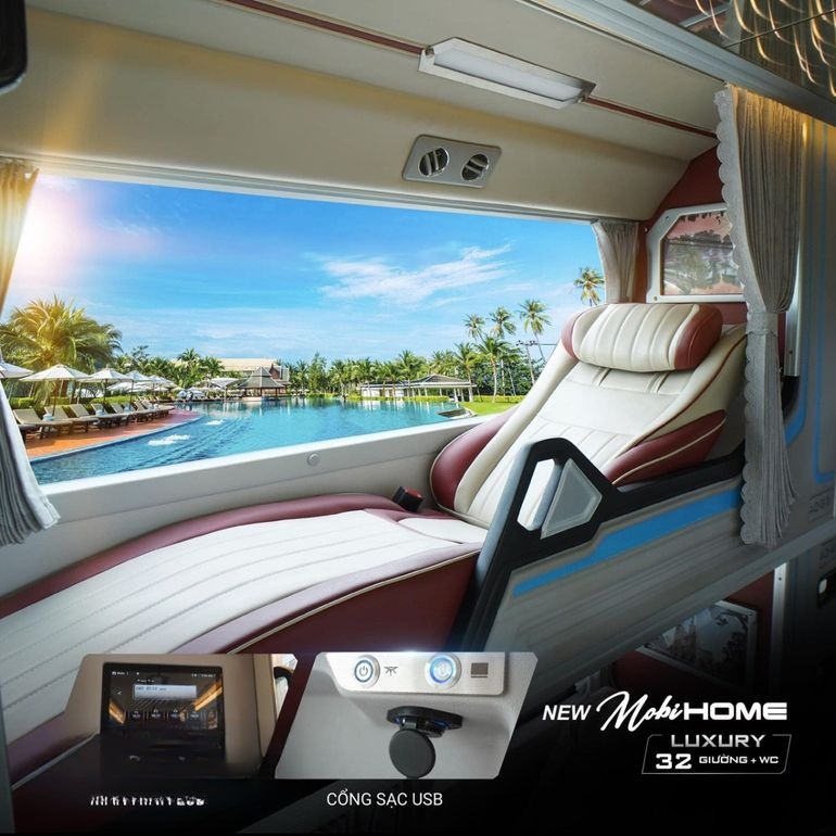 Xe An Phú Travel (Đà Lạt) Giường nằm Tiện ích Nội thất Limousine 34 Phòng VIP