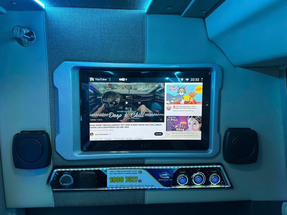 Xe Bình Minh Tải Tiện ích Nội thất Limousine 22 Phòng Đôi