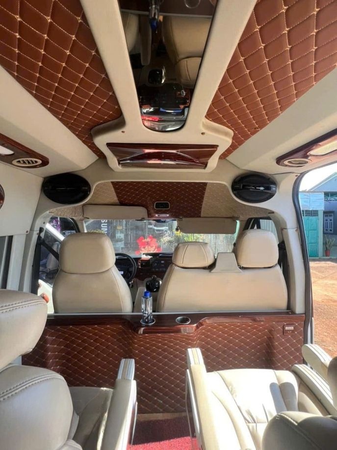 Xe Hoàng Phát (Gia Lai) Nội thất Limousine 9 chỗ