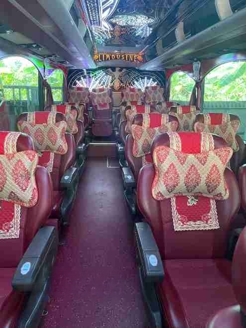Xe Đồng Phước Nội thất Ghế ngồi Tiện ích Limousine ghế ngồi 28 chỗ