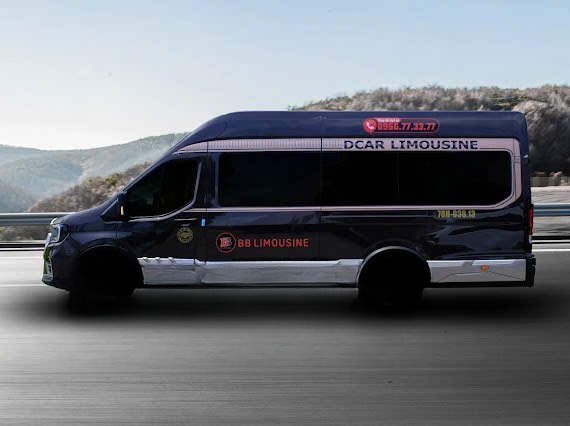 Xe BB Limousine Bên hông xe Limousine 12 chỗ