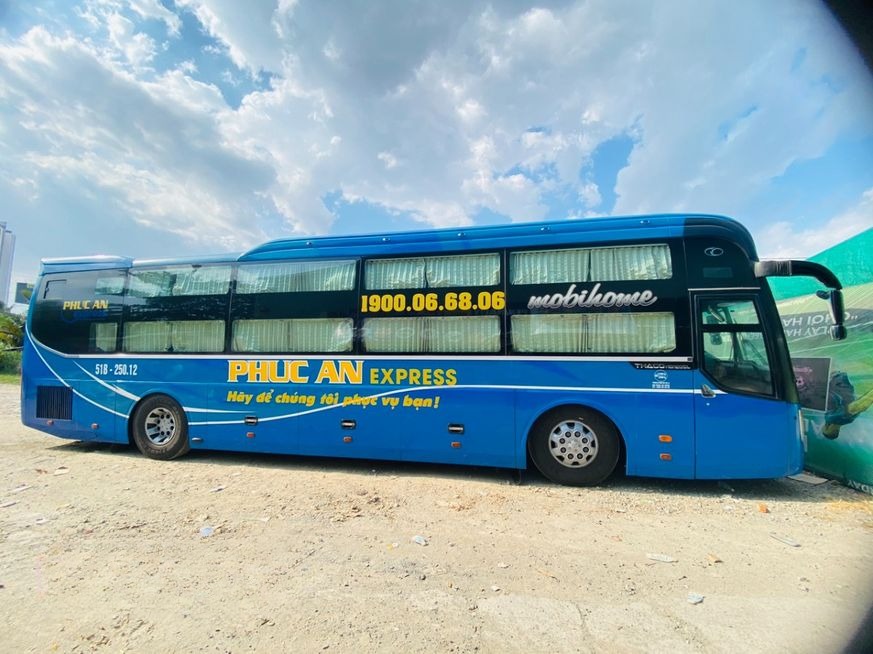 Xe Phúc An Express Bên hông xe Giường nằm 40 chỗ (new)