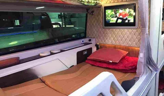 Xe Giáp Diệp (Bảo Lộc) Giường nằm Tiện ích Limousine giường phòng VIP 20 giường