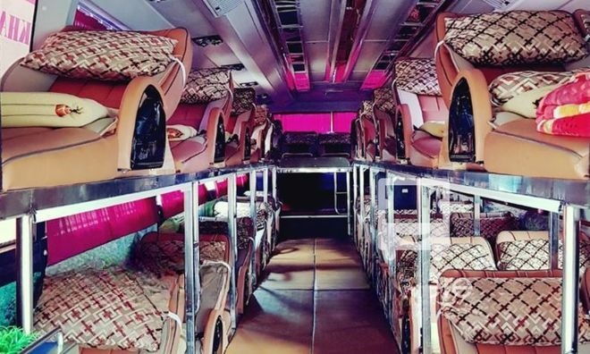 Xe Hà Sơn (Vinh - Sapa) Tiện ích Nội thất Giường nằm đôi 4x chỗ