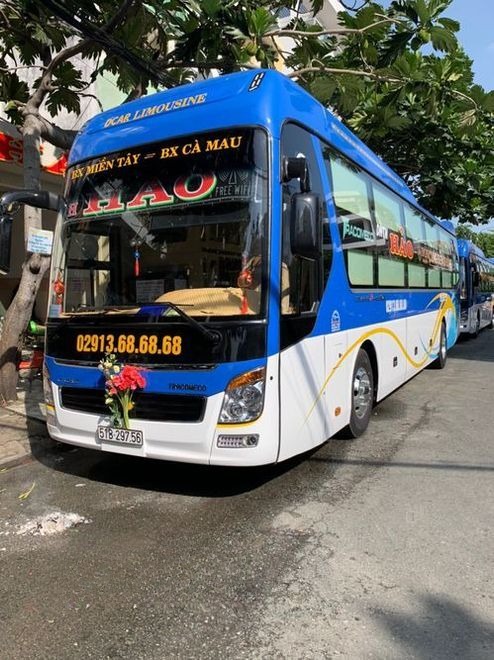 Xe Hảo Mặt trước xe Giường nằm 41 chỗ