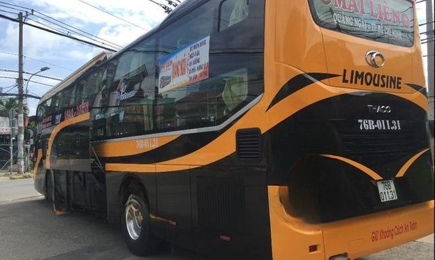 Xe Mai Liên Bên hông xe Giường nằm 36 chỗ