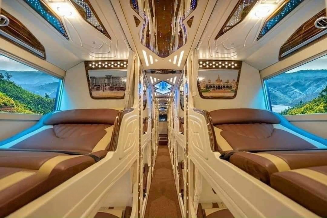 Xe Quỳnh Nhật Giường nằm Nội thất 