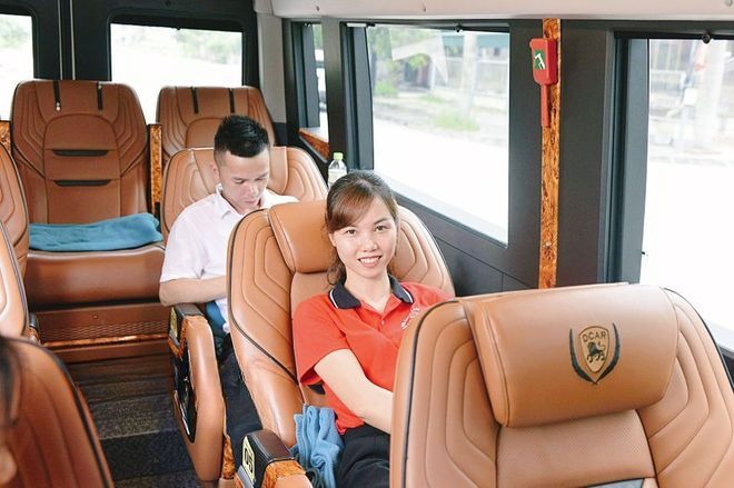 Xe Hoàng Khôi Limousine Nội thất Ghế ngồi Tiện ích Limousine 11 chỗ