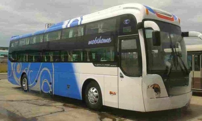 Xe Hoa Nho Bên hông xe Giường nằm 44 chỗ