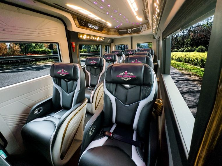 Xe Hoàng Anh Limousine (Hải Phòng) Nội thất Limousine 11 chỗ