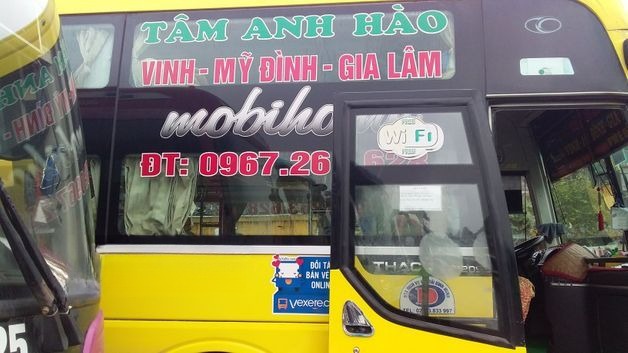 Xe Tâm Anh Hào Bên hông xe Giường nằm 44 chỗ