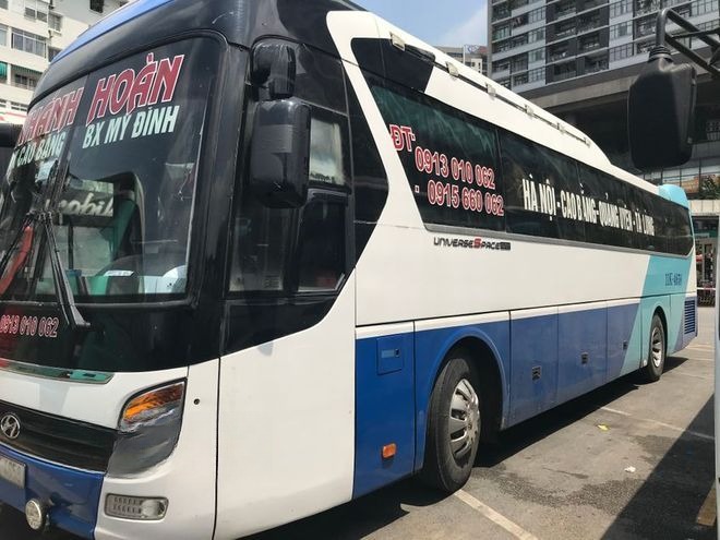 Xe Khánh Hoàn Bên hông xe Giường nằm 41 chỗ