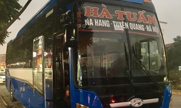 Xe Hà Tuấn Mặt trước xe Giường nằm 41 chỗ