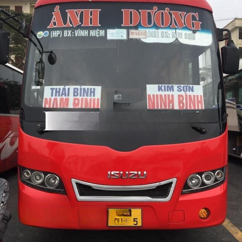 Xe Ánh Dương Mặt trước xe Ghê ngồi 47 chỗ