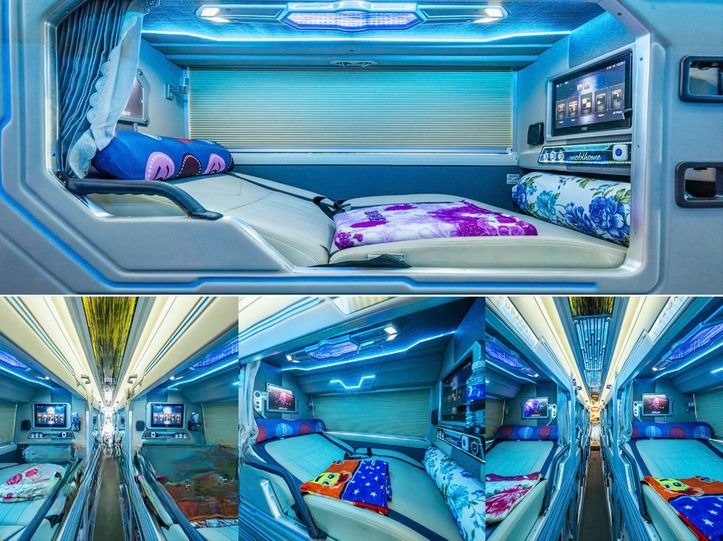 Xe Hạnh Cafe Giường nằm Tiện ích Nội thất Limousine 24 Phòng 