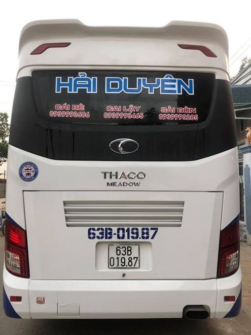 Xe Hải Duyên Mặt sau xe Ghế ngồi 45 chỗ