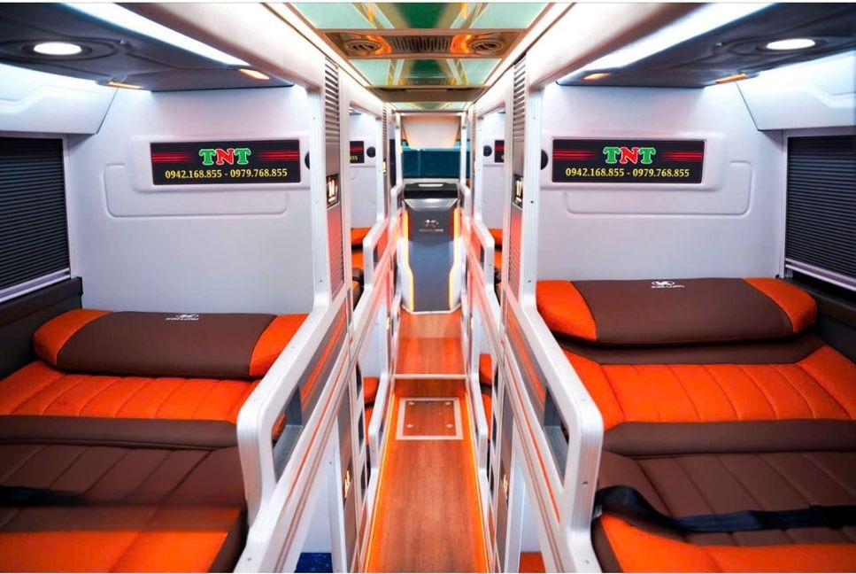 Xe TNT (Thanh Hóa) Giường nằm Tiện ích Nội thất Cabin 24 phòng đôi