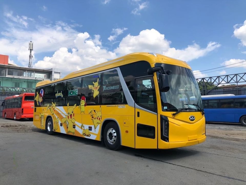 Xe Nam Trang Bên hông xe Giường phòng 34 chỗ