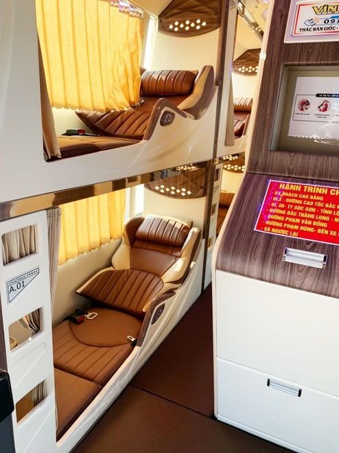 Xe Vĩnh Dung Nội thất Limousine giường nằm 34 chỗ